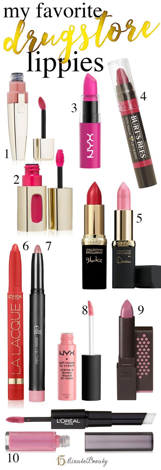 best drugstore lippies