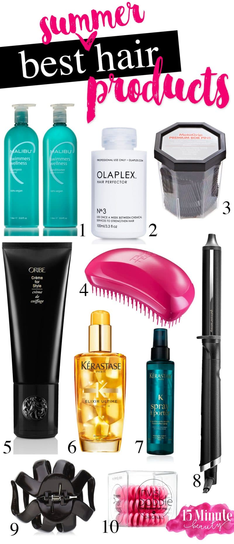 Products for the best summer hair