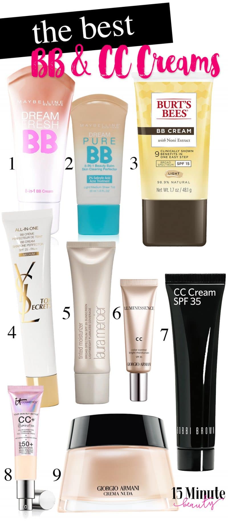 The Best BB and CC Creams from the drugstore and department store