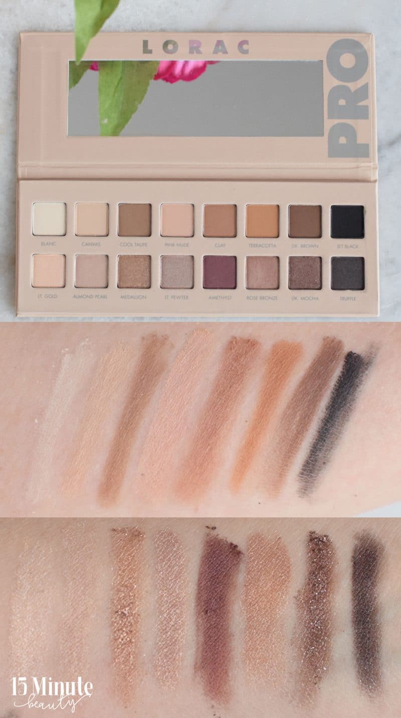 Lorac Pro3 Palette Swatch