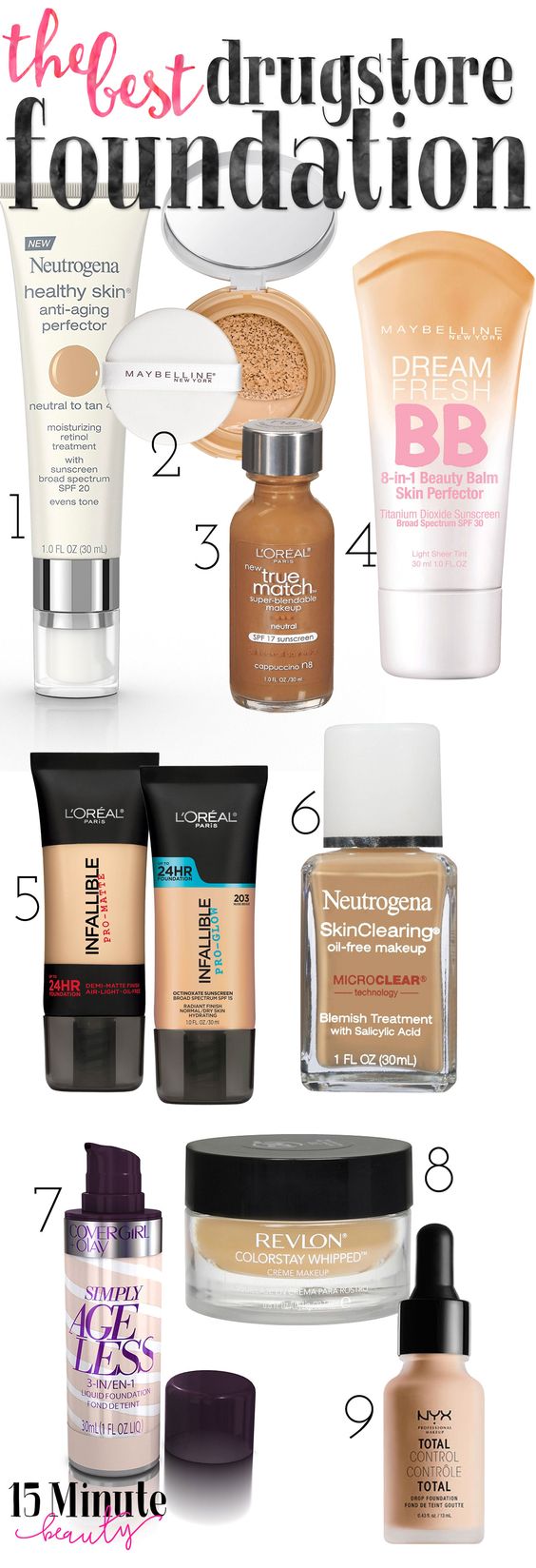 The Best Drugstore BB Creams and Foundations