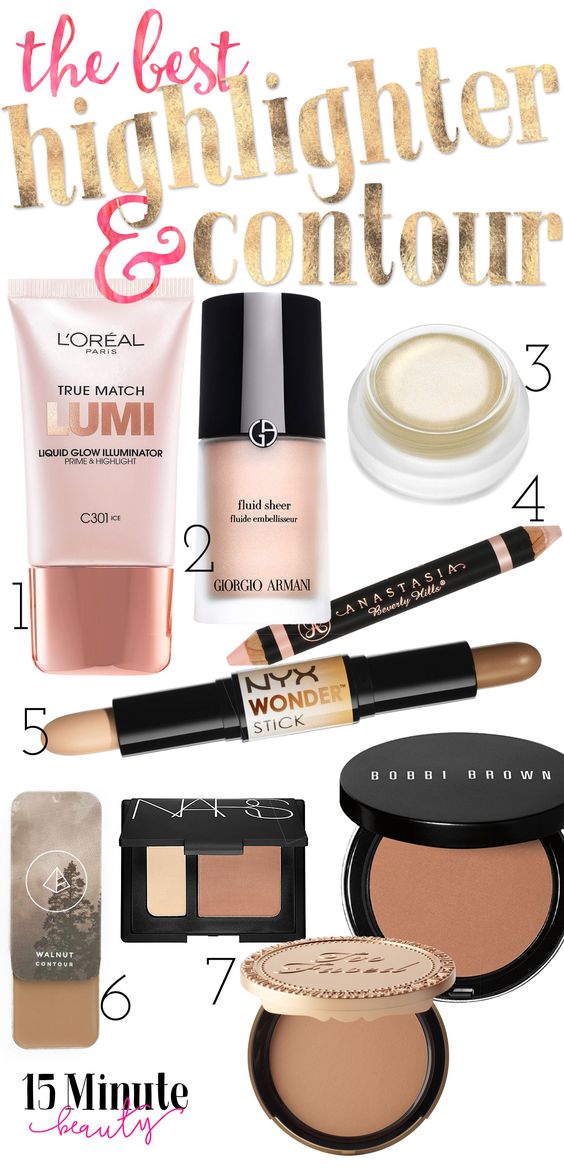 The Best Highlighting and Contouring Makeup