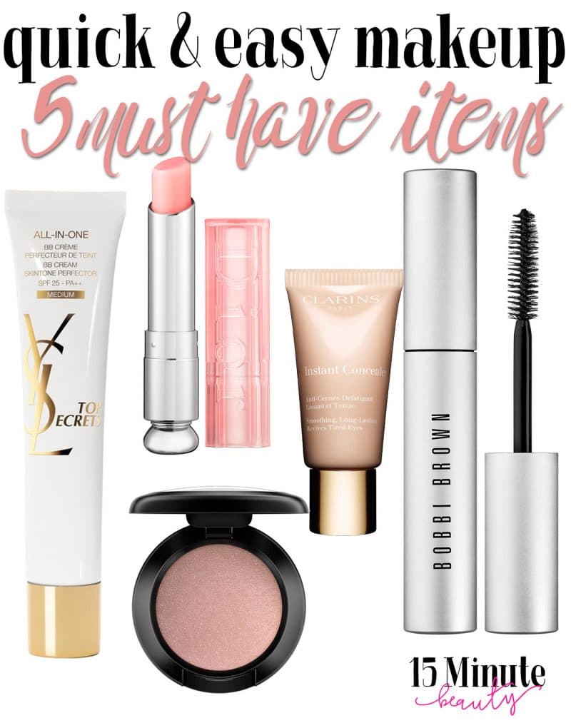 essential makeup bag products