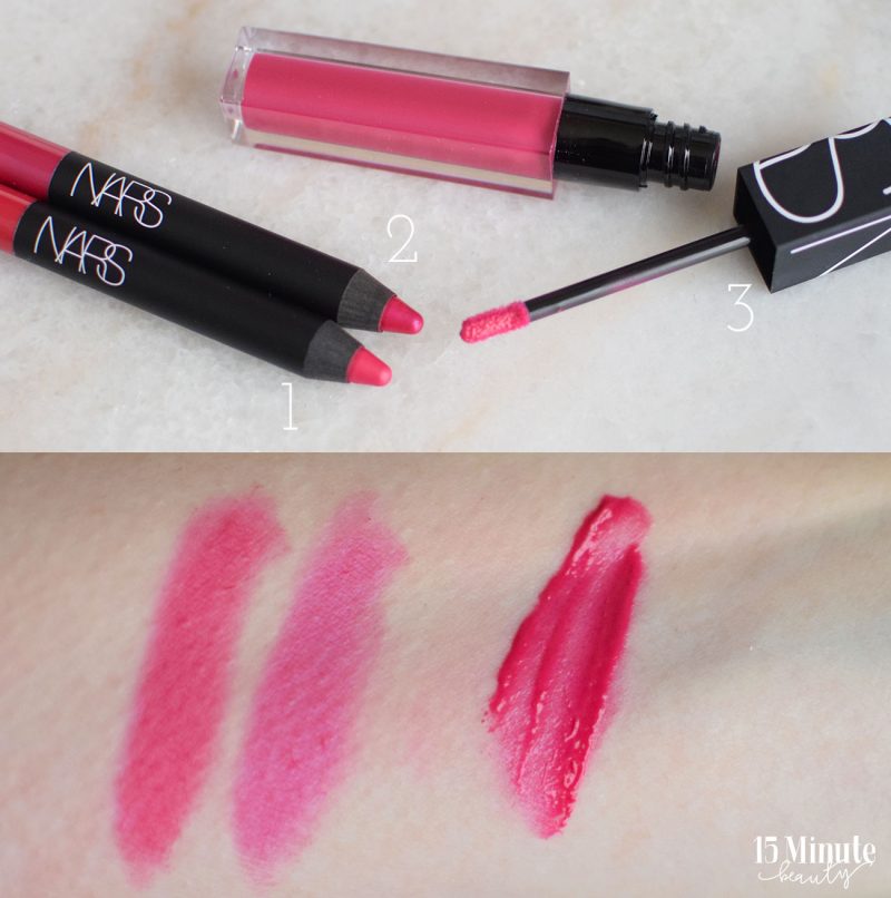 Nars hot pink lippies