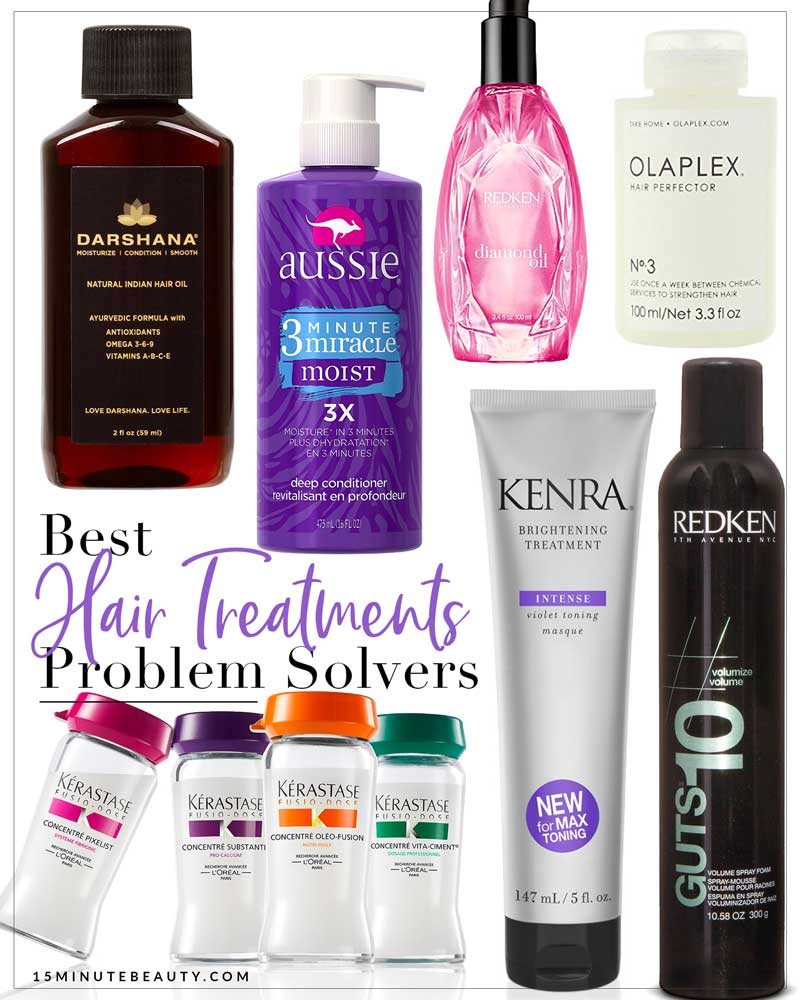 The best products to solve dry, damaged, flat and brassy hair.