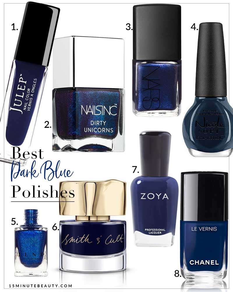 Best Deep Blue Nail Polish Colors