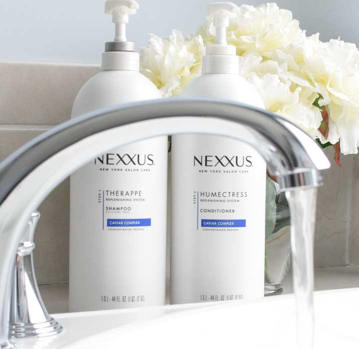 Nexxus hydrating shampoo and conditioner