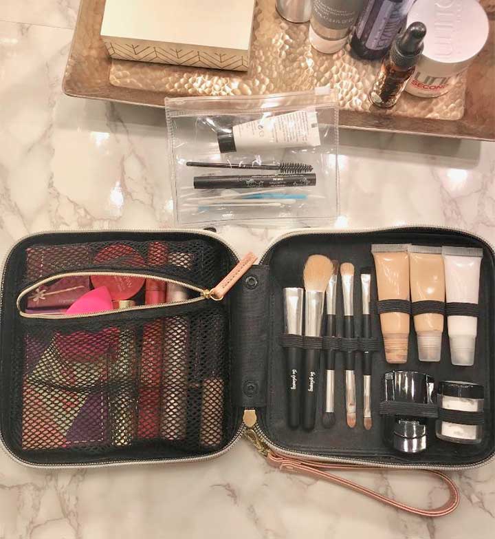 what makeup to pack in your carry on