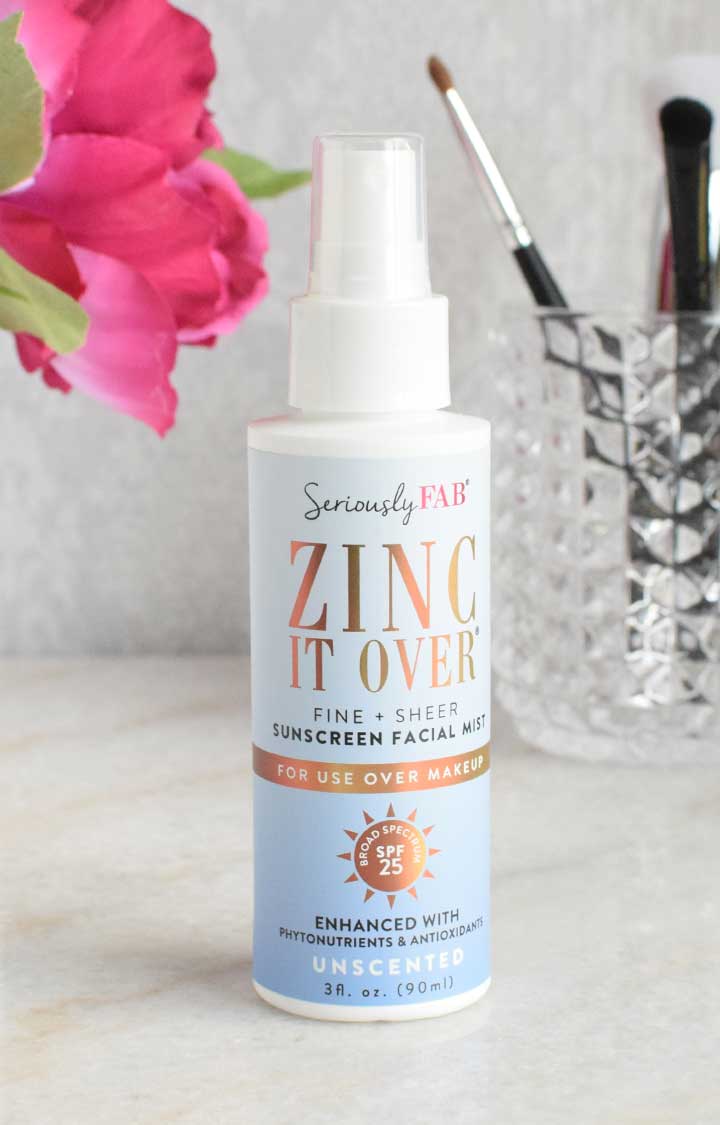 zinc it over sunscreen makeup setting spray