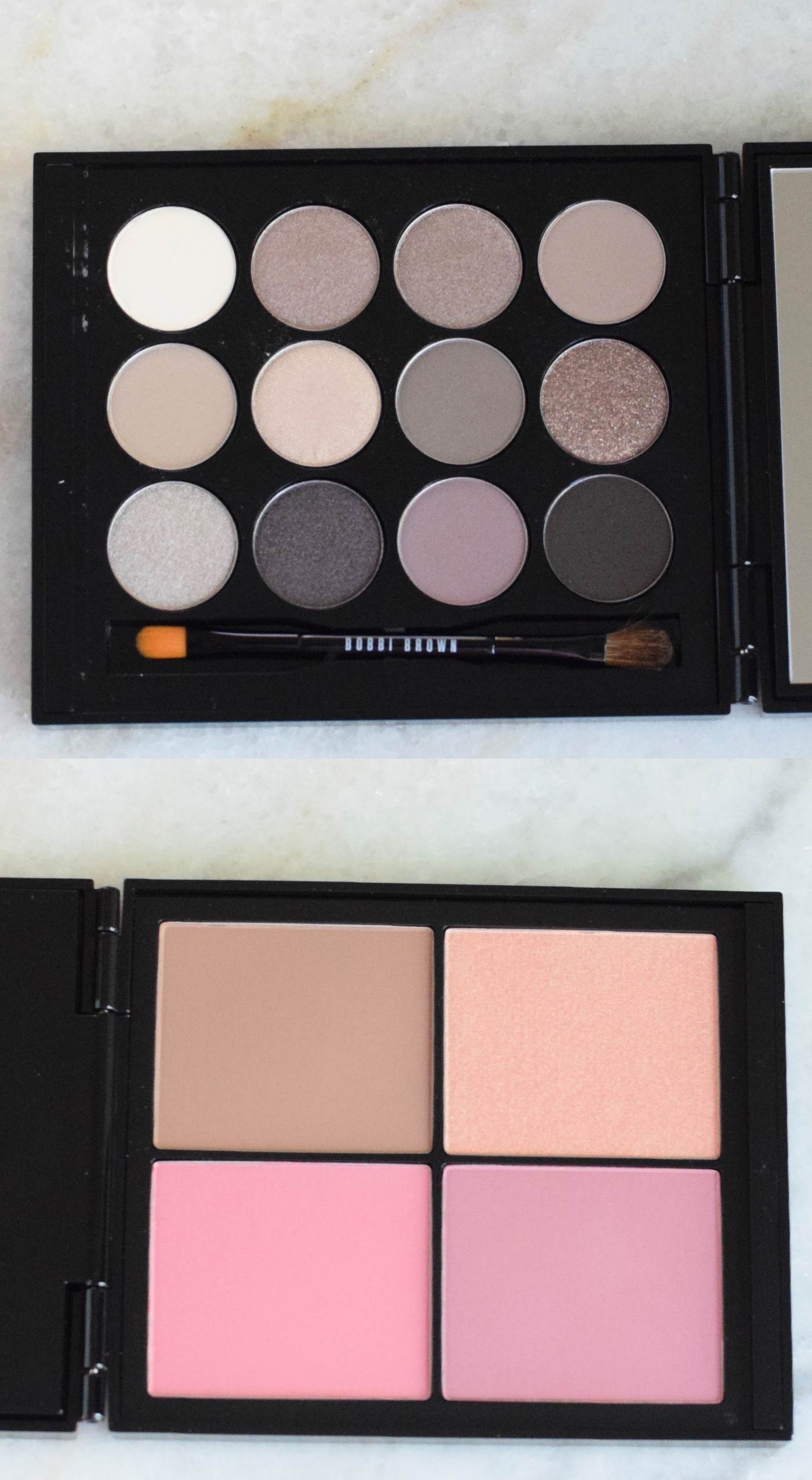 Bobbi Brown Deluxe Eye And Cheek Palette swatch and review