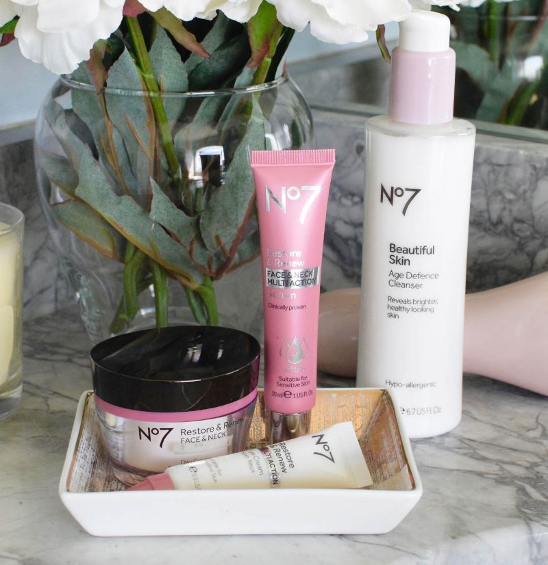 No7 Restore & Renew Antiaging Skincare Review