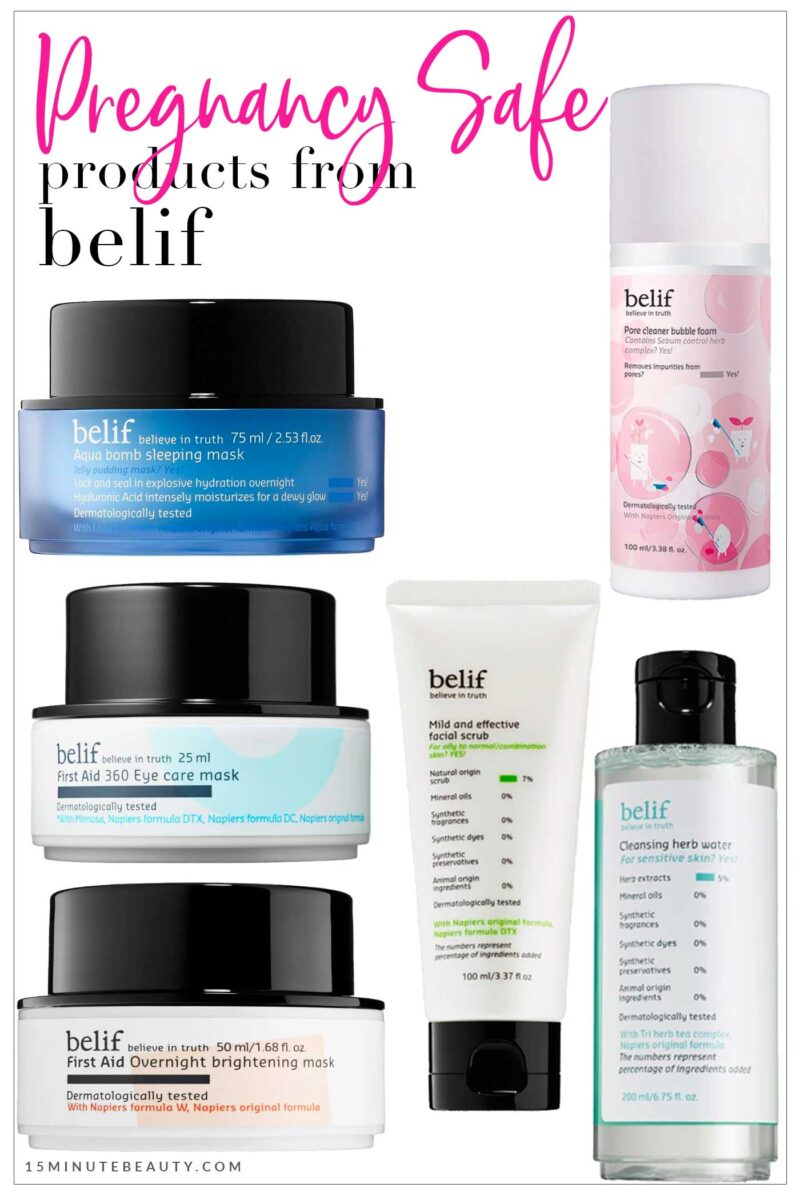 Pregnancy Safe Products from belif