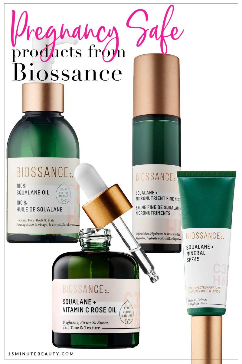 Pregnancy safe pregnancy skincare products from Biossance