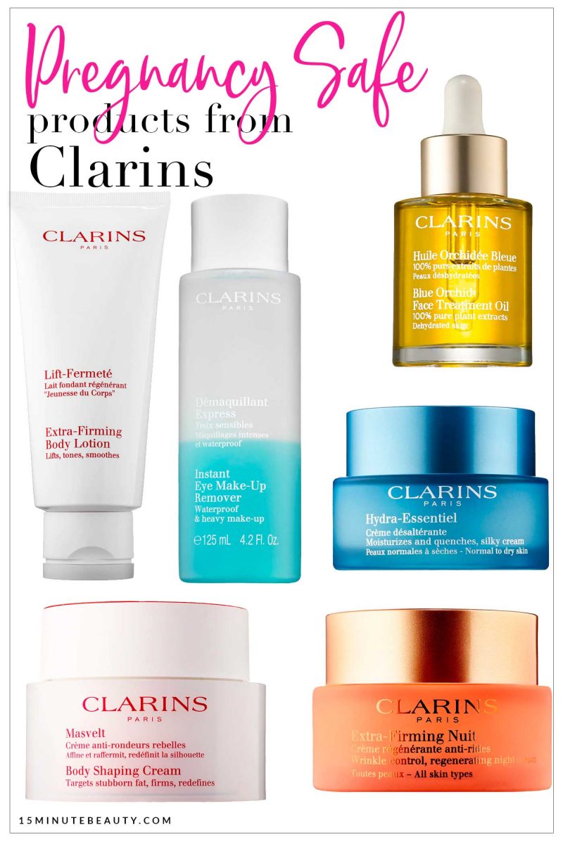 What products from Clarins are ok to use while pregnant?