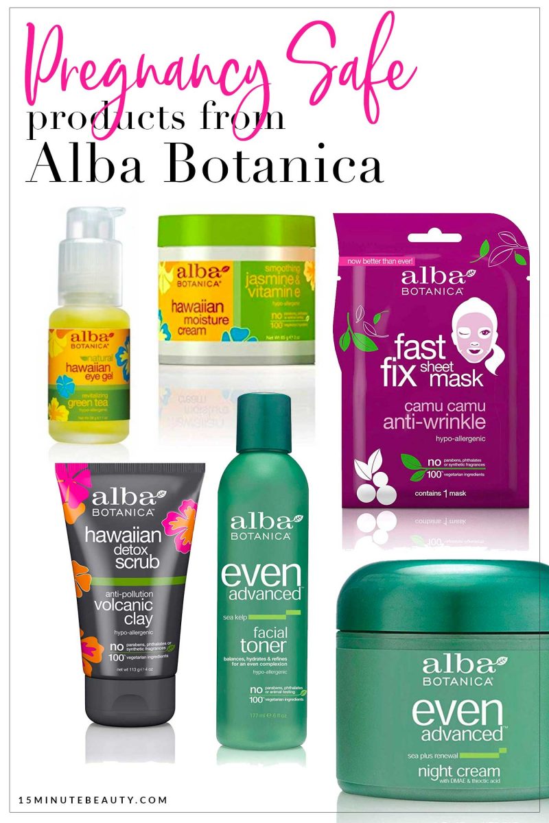 What products from Alba Botanica are safe if you are pregnant?