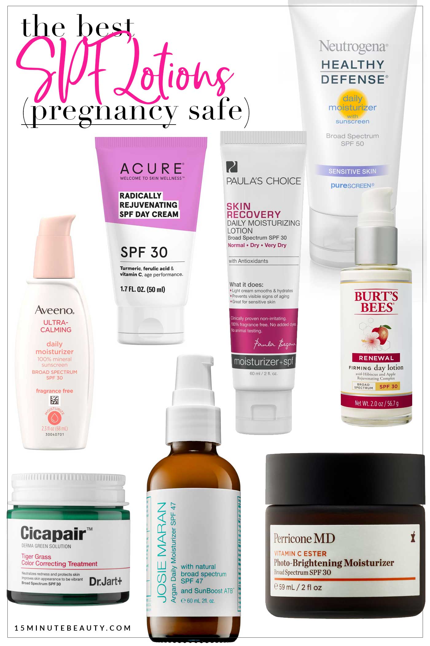 What daily moisturizer with SPF is safe to use while pregnant?