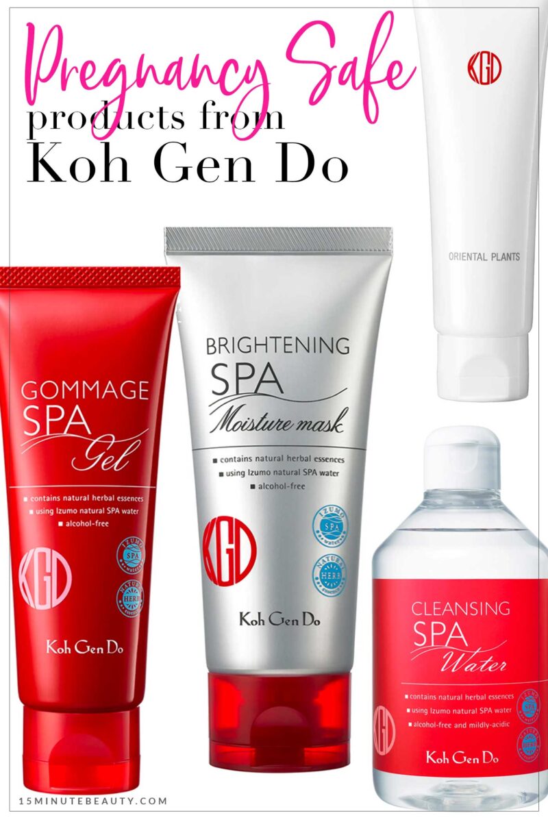 Pregnancy Safe Skincare from Koh Gen Do