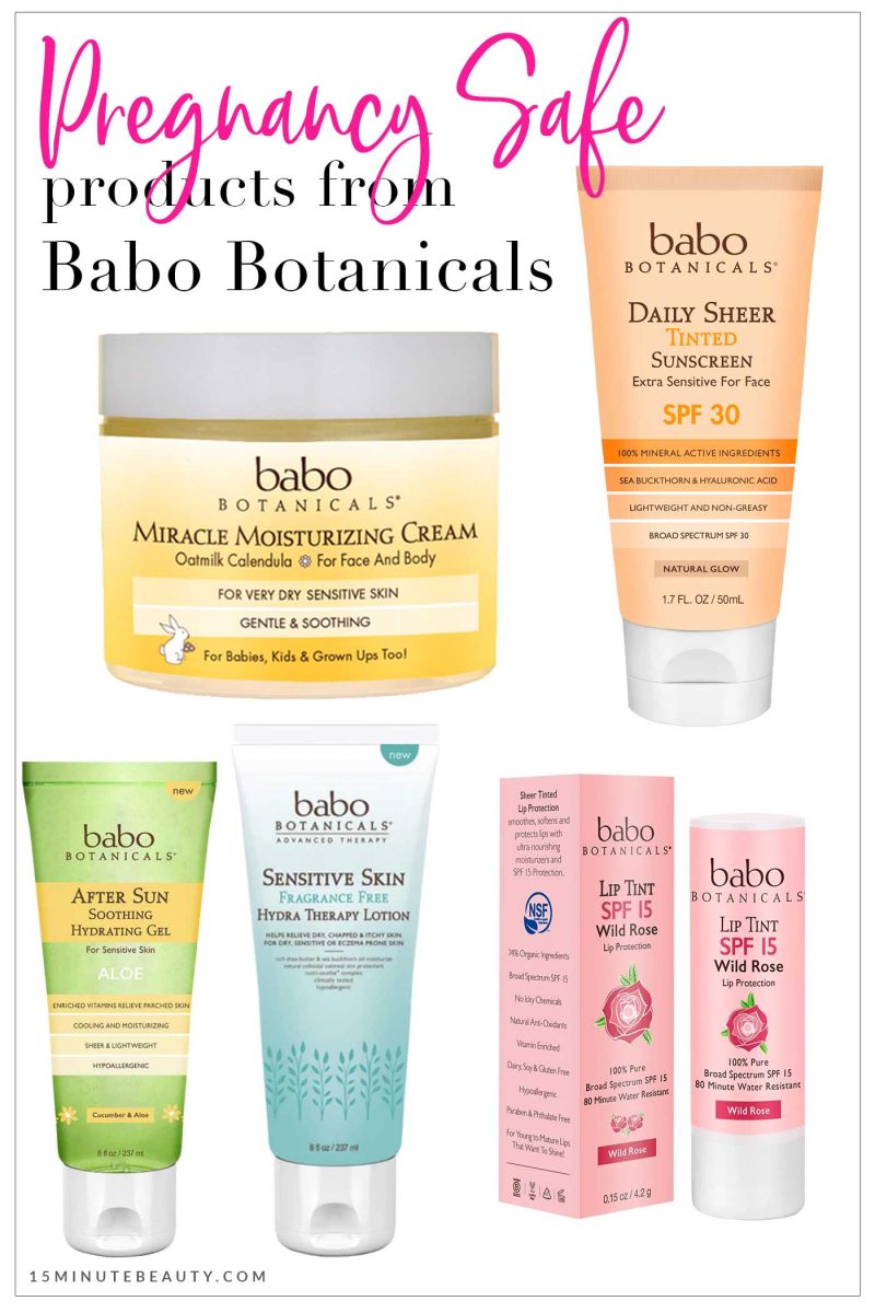 Pregnancy Safe Products from Babo Botanicals