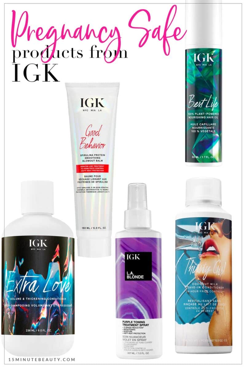 Pregnancy Safe Products from IGK Hair