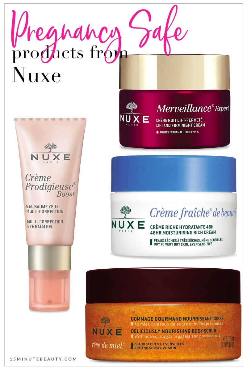 Pregnancy Safe Products from Nuxe