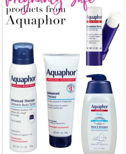 Pregnancy Safe Products from Aquaphor