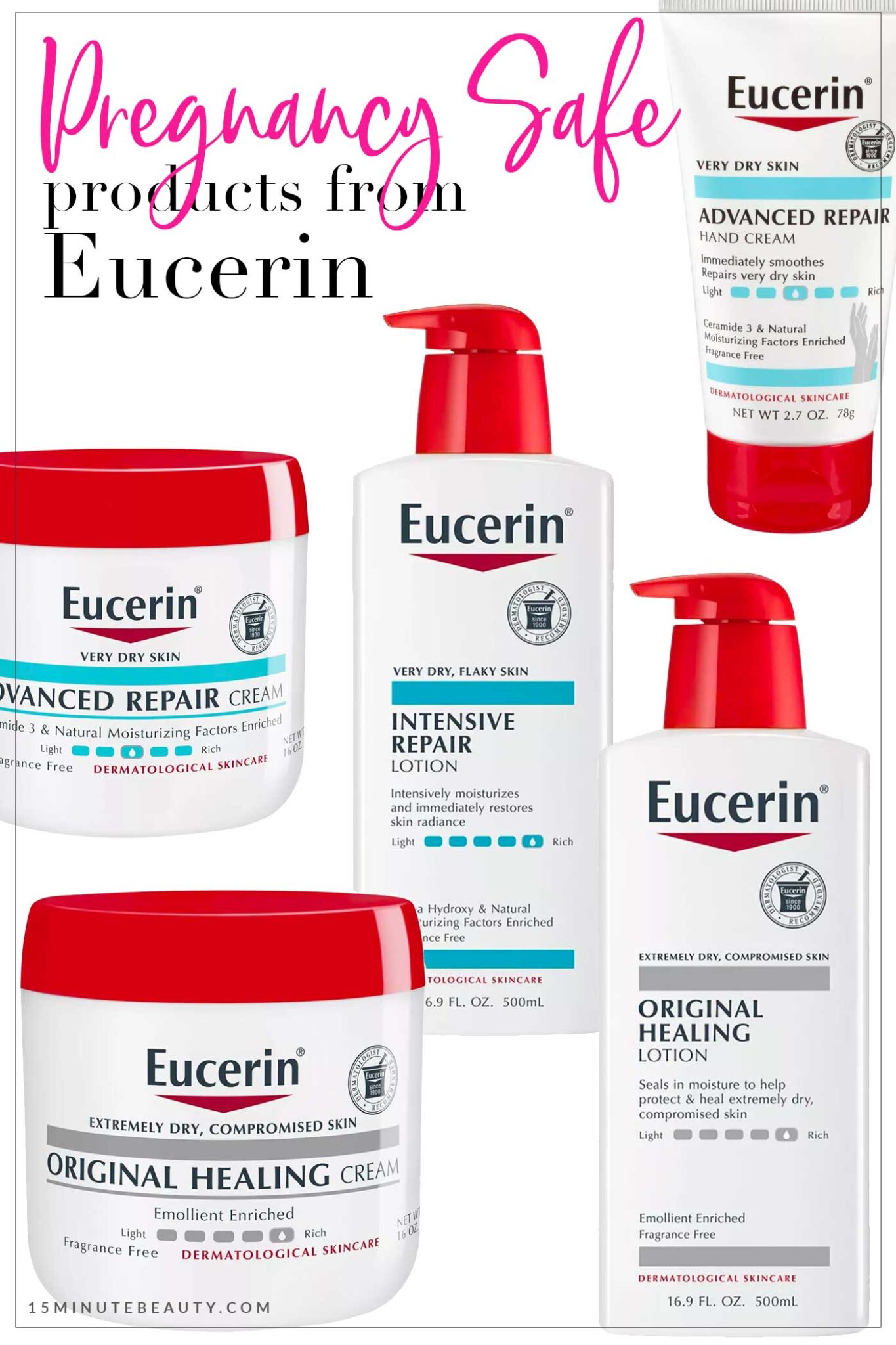 Pregnancy Safe Products from Eucerin - 15 Minute Beauty Fanatic
