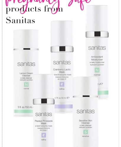 Pregnancy Safe Products from Sanitas Skincare