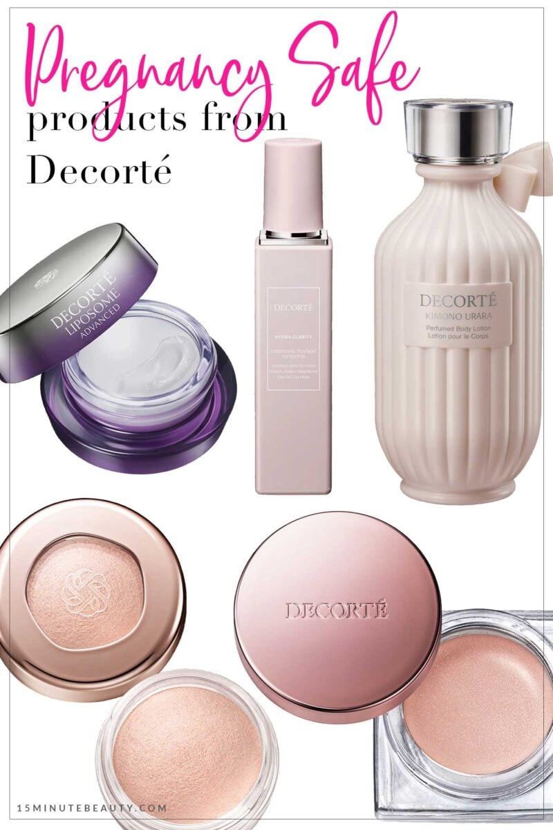 Pregnancy and Nursing Safe Products from Decorté Cosmetics