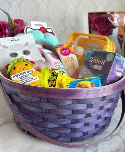teen girl easter basket with items from Amazon