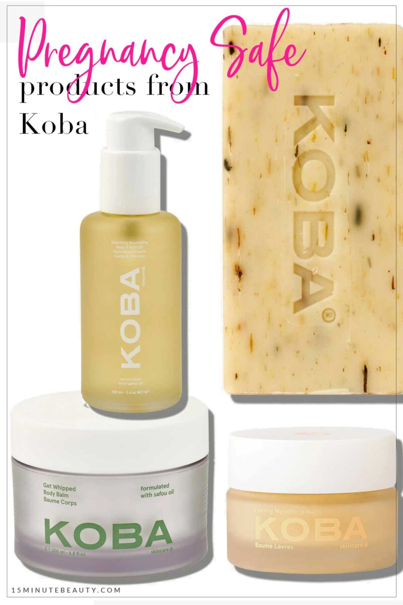 Pregnancy and Nursing Safe Products from Koba Skincare