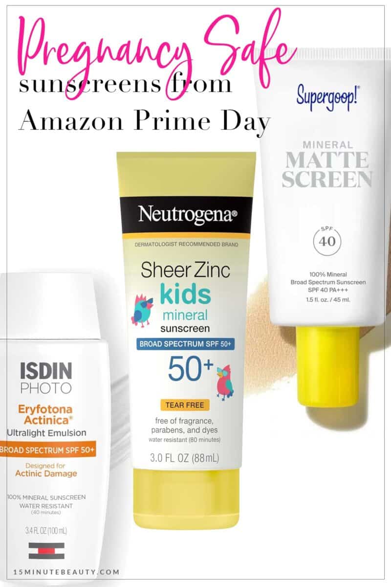 Pregnancy Safe Sunscreens from Amazon Prime Day