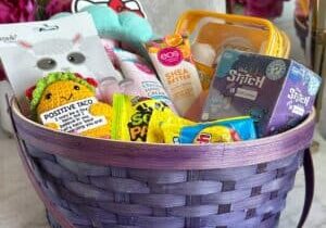 teen girl easter basket with items from Amazon